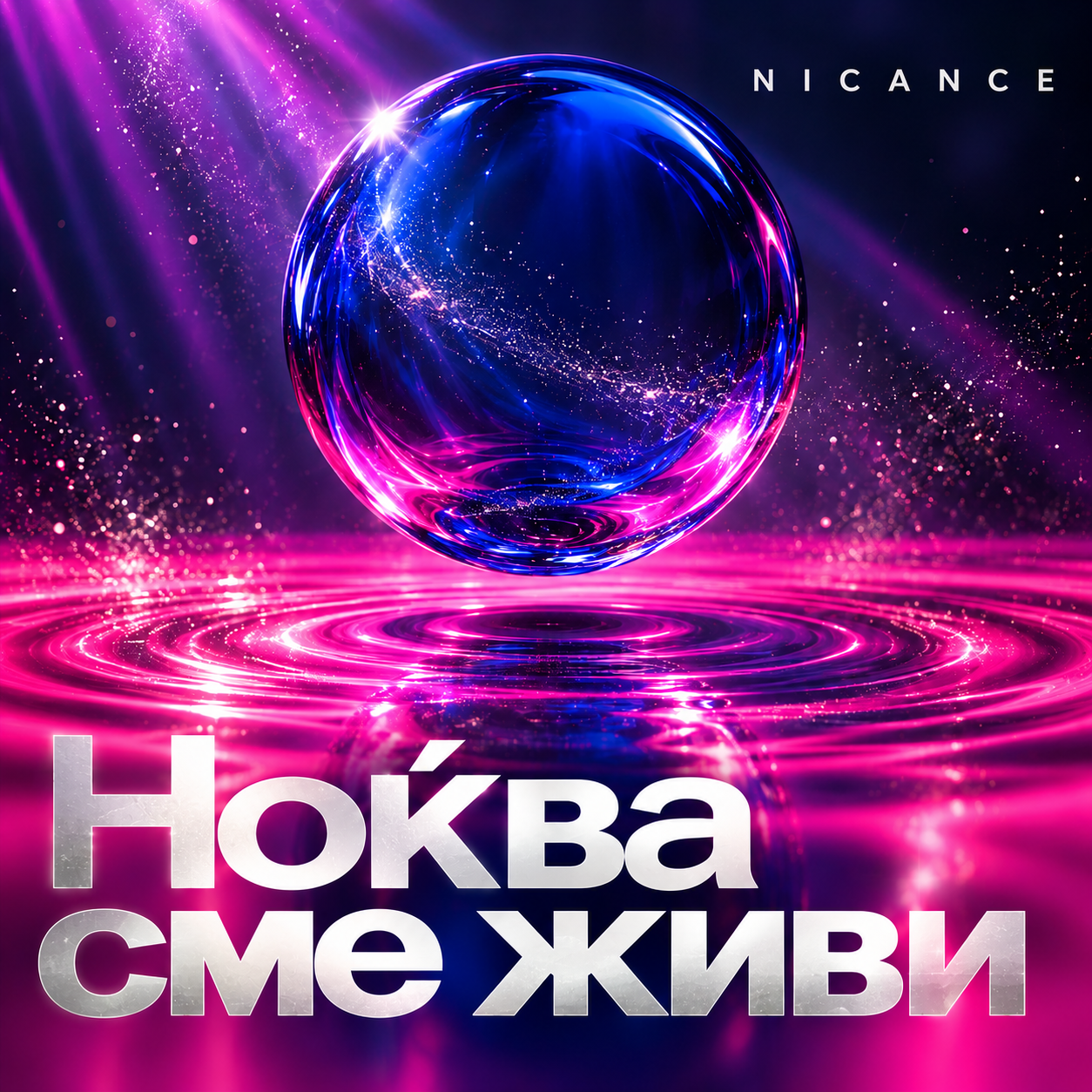 Noḱva sme živi — NICANCE single cover art